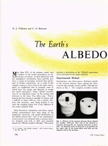 ALBEDO The  Earth's M J.