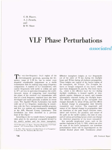 VLF  Phase  Perturbations T A.J. B.  W. Shaw