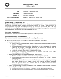 Mott Community College Job Description  Purpose, Scope &amp; Dimension of Job