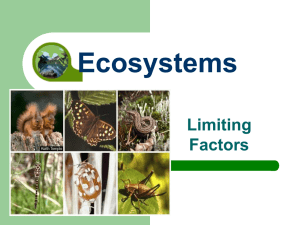Ecosyste Limiting Factors