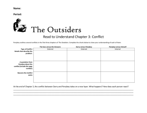 The Outsiders Read to Understand Chapter 3: Conflict Name: Period: