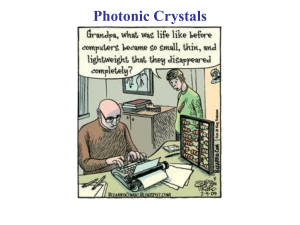 Photonic Crystals