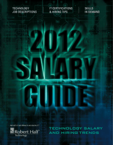 technology salary and hiring trends SKILLS TECHNOLOGY