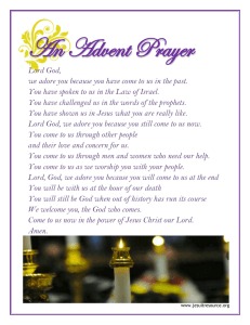 An Advent Prayer