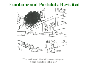 Fundamental Postulate Revisited