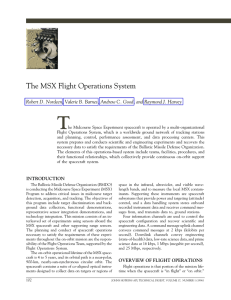T The MSX Flight Operations System