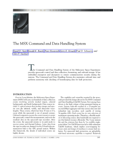 The MSX Command and Data Handling System