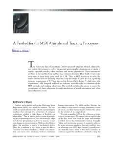 T A Testbed for the MSX Attitude and Tracking Processors