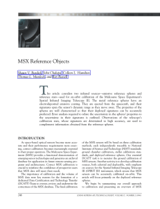T MSX Reference Objects Shawn V. Burdick, John Chalupa, Colleen L. Hamilton,