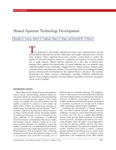 T Shared Aperture Technology Development
