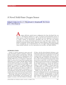 A A Novel Solid-State Oxygen Sensor and C. Brent Bargeron