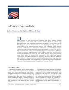 D A Periscope Detection Radar
