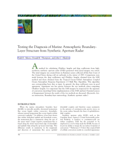 A Testing the Diagnosis of Marine Atmospheric Boundary-