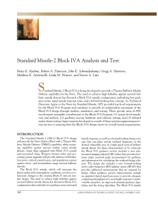 Standard	Missile-2	Block	IVA	Analysis	and	Test