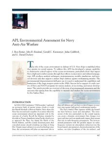 T APL Environmental Assessment for Navy Anti-Air Warfare