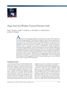 A Aegis Anti-Air Warfare Tactical Decision Aids and John R. Rowland