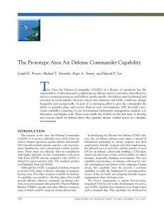 T The	Prototype	Area	Air	Defense	Commander	Capability Joseph H. Prosser, Michael T. Dennehy, Roger A. Sumey, and...