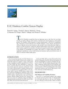 E-2C Hawkeye Combat System Display