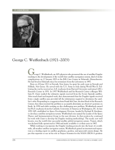 G George C. Weiffenbach (1921–2003)