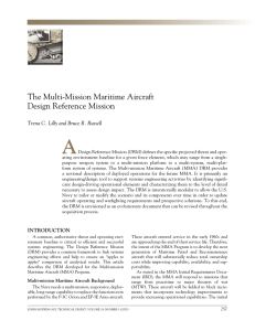A The Multi-Mission Maritime Aircraft Design Reference Mission