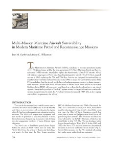 T Multi-Mission Maritime Aircraft Survivability in Modern Maritime Patrol and Reconnaissance Missions