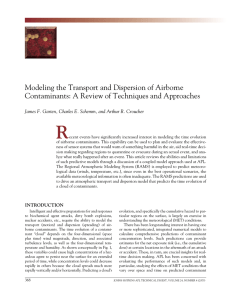 R Modeling the Transport and Dispersion of Airborne