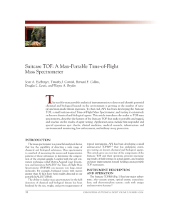 T Suitcase TOF: A Man-Portable Time-of-Flight Mass Spectrometer