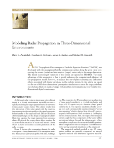 A Modeling Radar Propagation in Three-Dimensional Environments