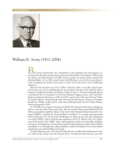 B William H. Avery (1912–2004)
