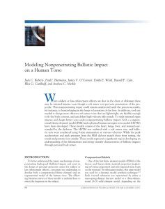 Modeling Nonpenetrating Ballistic Impact on a Human Torso