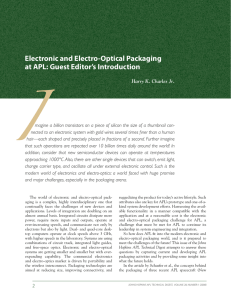 I Electronic and Electro-Optical Packaging at APL: Guest Editor’s Introduction