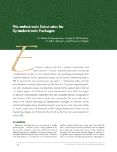 E Microelectronic Substrates for Optoelectronic Packages