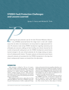 P STEREO Fault Protection Challenges and Lessons Learned