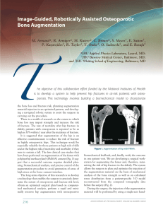 T Image-Guided, Robotically Assisted Osteoporotic Bone Augmentation