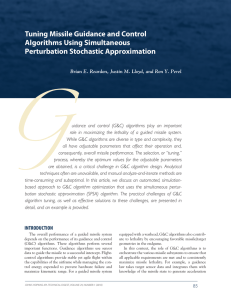 Tuning Missile Guidance and Control Algorithms Using Simultaneous Perturbation Stochastic Approximation