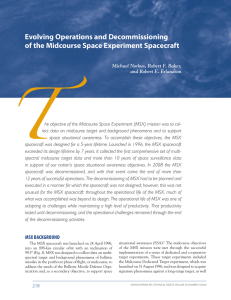 Evolving Operations and Decommissioning of the Midcourse Space Experiment Spacecraft