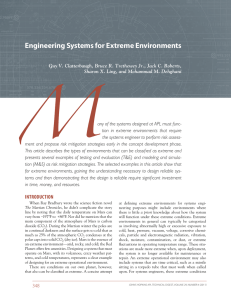 Engineering Systems for Extreme Environments
