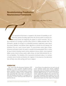Revolutionizing Prosthetics: Neuroscience Framework