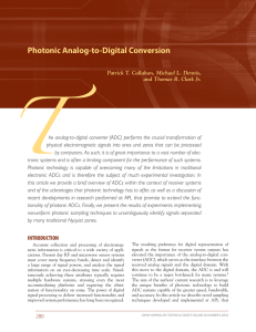 Photonic Analog-to-Digital Conversion