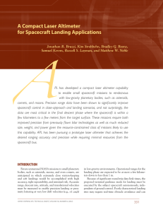 A Compact Laser Altimeter for Spacecraft Landing Applications