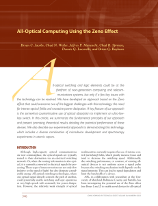 All-Optical Computing Using the Zeno Effect