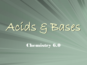 Acids &amp; Bases Chemistry 6.0