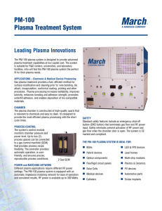 March PM-100 Plasma Treatment System Leading Plasma Innovations