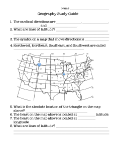 Geography Study Guide