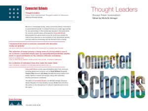 Thought Leaders Connected Schools Essays from innovators Edited by Michelle Selinger