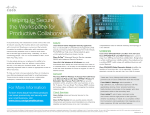 Helping to Secure the Workspace for Productive Collaboration Secure