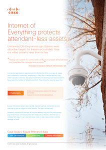 Internet of Everything protects attendant‑less assets