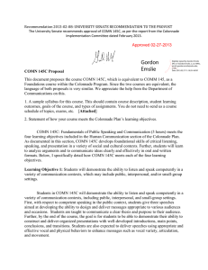 Recommendation 2013-02-08: UNIVERSITY SENATE RECOMMENDATION TO THE PROVOST