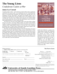 The Young Lions Confederate Cadets at War James Lee Conrad