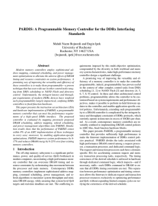 PARDIS: A Programmable Memory Controller for the DDRx Interfacing Standards